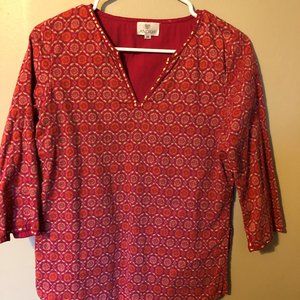 Anokhi tunic top, Size M